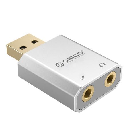 SK02 USB2.0 TO External Sound Card Mic Speaker Headset Audio Jack 3.5mm Cable Adapter Black