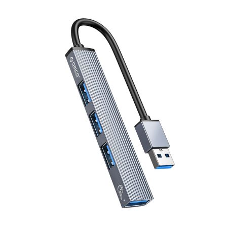 AH-A13 HUB USB-A To USB3.0*1 USB2.0*3 Grey 2 Years Warranty
