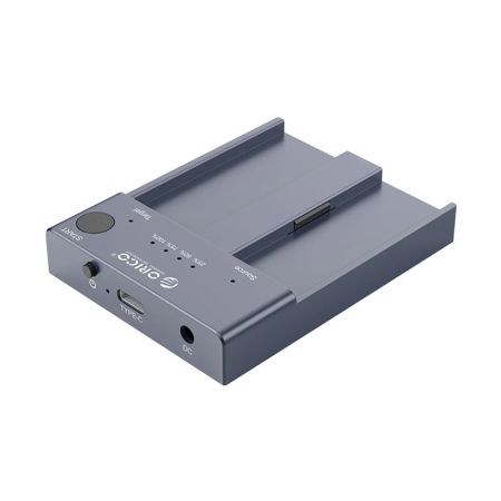 M2P2-C3-C Dual Bay M.2 NVME SSD Enclosure With Offline Clone Function USB-C 3.1 Gen2 10Gbps For M Key & M/B Key NVME PCIe SSD Solid State Drive