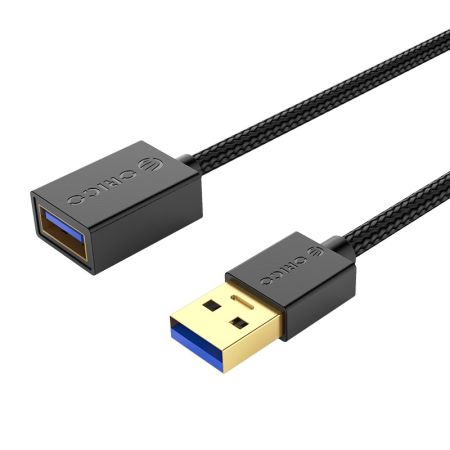 U3-MAA02 USB3.0 Type-A Male to Female Extension Cable Cable 1M/2M/3M Color Black