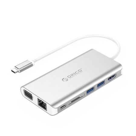 XC-304 USB C HUB 8IN1 PD 60W Aluminum