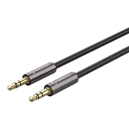 AM-M2 3.5mm M to M Audio Cable (AUX) Audio Port Outer Diameter 4.0mm Cable 1M Color Black