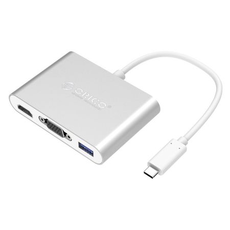 RCHV USB C HUB 3IN1 Aluminum
