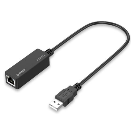 UTJ-U2 USB3.0 to RJ45 10M/100 Lan Network Card Cable 10cm Gigabit Ethernet Adapter Black